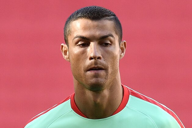 Portugal's Cristiano Ronaldo looks thinkful during a training session at the Arena in Kazan, Russia, on Saturday, June 17, 2017. Portugal will play Mexico in a Confederations Cup, Group A soccer match scheduled for Sunday, June 18, 2017. (AP Photo/Martin Meissner)