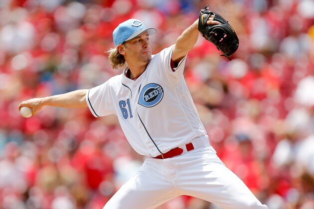 CINCINNATI, OH - JUNE 18: Bronson Arroyo #61 delivers a pitch in the first inning against the Los Angeles Dodgers at Great American Ball Park on June 18, 2017 in Cincinnati, Ohio. (Photo by Michael Reaves/Getty Images) CINCINNATI, OH - JUNE 18: Bronson Arroyo #61 delivers a pitch in the first inning against the Los Angeles Dodgers at Great American Ball Park on June 18, 2017 in Cincinnati, Ohio. (Photo by Michael Reaves/Getty Images)