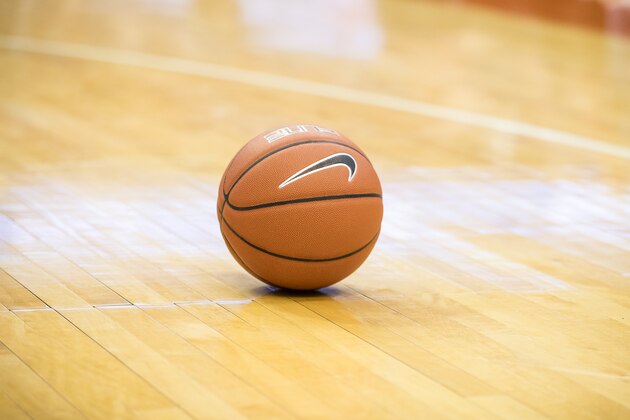 SYRACUSE, NY - DECEMBER 10:  Nike basketball rests on the court during the game between the Syracuse Orange and the Boston University Terriers on December 10, 2016 at The Carrier Dome in Syracuse, New York. Syracuse defeats Boston 99-77.  (Photo by Brett Carlsen/Getty Images) *** Local Caption ***