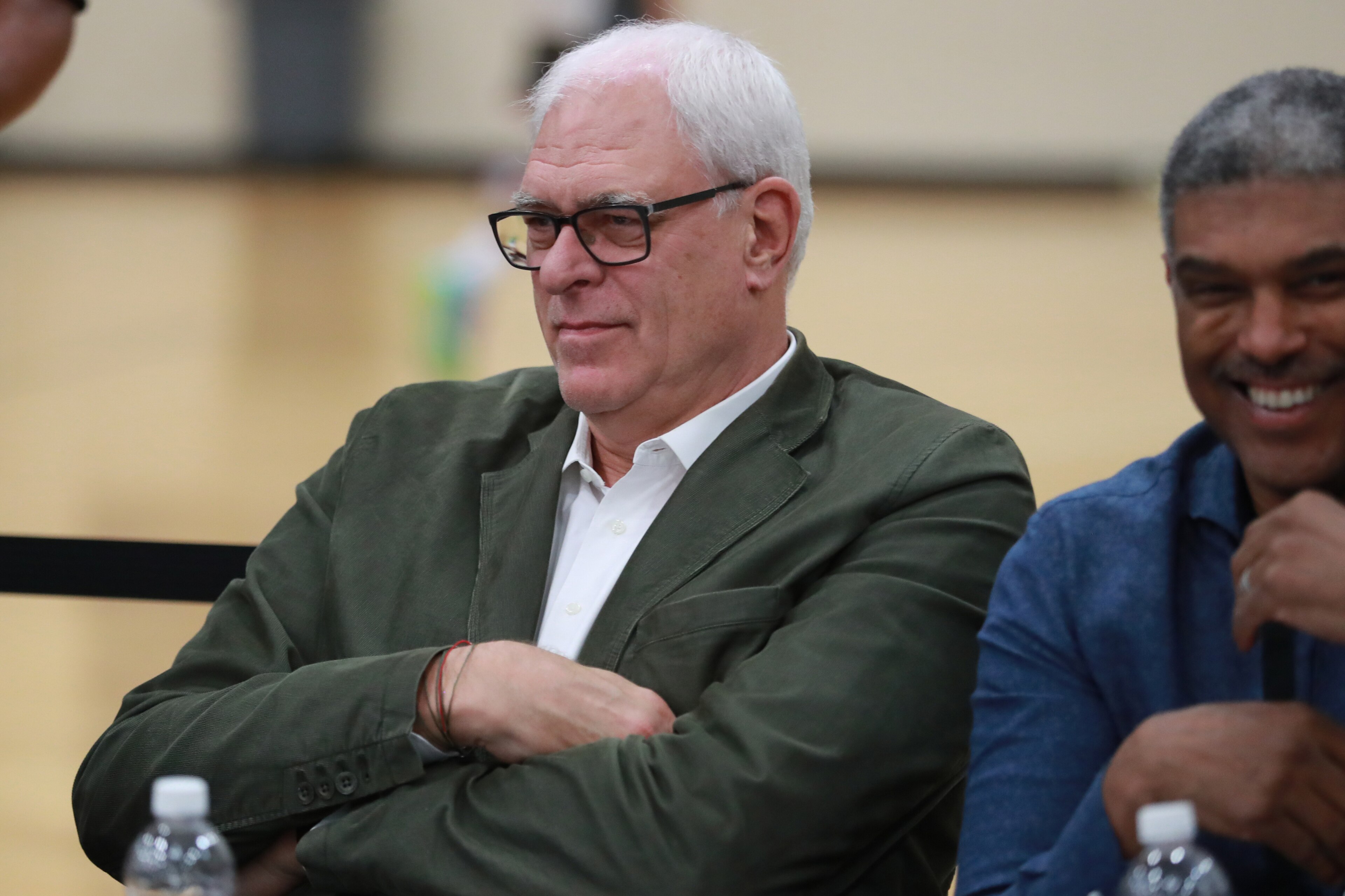 CHICAGO, IL - MAY 12: Phil Jackson of the New York Knicks looks on during the NBA Draft Combine Day 2 at the Quest Multisport Center on May 12, 2017 in Chicago, Illinois. NOTE TO USER: User expressly acknowledges and agrees that, by downloading and/or using this Photograph, user is consenting to the terms and conditions of the Getty Images License Agreement. Mandatory Copyright Notice: Copyright 2017 NBAE (Photo by Jeff Haynes/NBAE via Getty Images) CHICAGO, IL - MAY 12: Phil Jackson of the New York Knicks looks on during the NBA Draft Combine Day 2 at the Quest Multisport Center on May 12, 2017 in Chicago, Illinois. NOTE TO USER: User expressly acknowledges and agrees that, by downloading and/or using this Photograph, user is consenting to the terms and conditions of the Getty Images License Agreement. Mandatory Copyright Notice: Copyright 2017 NBAE (Photo by Jeff Haynes/NBAE via Getty Images)