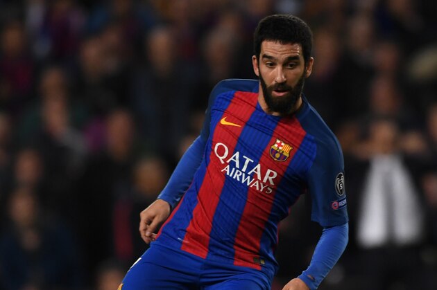 BARCELONA, SPAIN - MARCH 08: Arda Turan of Barcelona in action during the UEFA Champions League Round of 16 second leg match between FC Barcelona and Paris Saint-Germain at Camp Nou on March 8, 2017 in Barcelona, Spain. (Photo by Etsuo Hara/Getty Images)