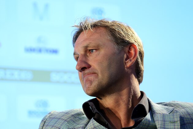MANCHESTER, ENGLAND - SEPTEMBER 08:  Former England and Arsenal player Tony Adams talks about 'Sporting Chance' during day four of the Soccerex - Manchester Convention at Manchester Centralon September 8, 2015 in Manchester, England.  (Photo by Jan Kruger/Getty Images)
