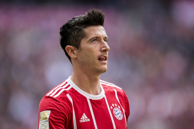 MUNICH, GERMANY - MAY 20:  Robert Lewandowski of FC Bayern Muenchen looks on during the Bundesliga match between Bayern Muenchen and SC Freiburg at Allianz Arena on May 20, 2017 in Munich, Germany.  (Photo by Boris Streubel/Getty Images)