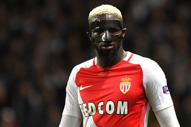 Monaco's French midfielder Tiemoue Bakayoko looks on during the UEFA Champions League semi-final first leg football match Monaco versus Juventus at the Stade Louis II stadium in Monaco on May 3, 2017. / AFP PHOTO / PASCAL GUYOT        (Photo credit should read PASCAL GUYOT/AFP/Getty Images)