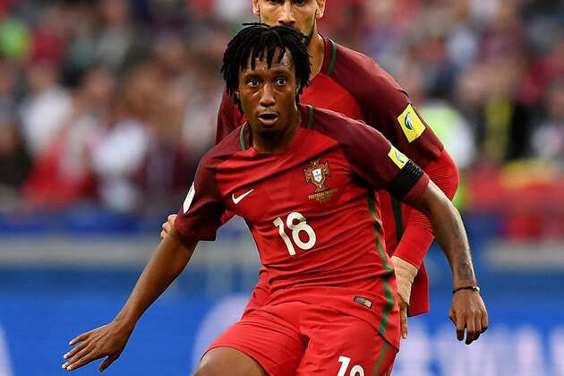 Portugal's forward Gelson Martins controls the ball during the 2017 Confederations Cup group A football match between Portugal and Mexico at the Kazan Arena in Kazan on June 18, 2017. / AFP PHOTO / FRANCK FIFE (Photo credit should read FRANCK FIFE/AFP/Getty Images) Portugal's forward Gelson Martins controls the ball during the 2017 Confederations Cup group A football match between Portugal and Mexico at the Kazan Arena in Kazan on June 18, 2017. / AFP PHOTO / FRANCK FIFE (Photo credit should read FRANCK FIFE/AFP/Getty Images)