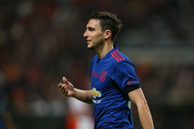 STOCKHOLM, SWEDEN - MAY 24:  Matteo Darmian of Manchester United during the UEFA Europa League Final match between Ajax and Manchester United at Friends Arena on May 24, 2017 in Stockholm, Sweden. (Photo by Catherine Ivill - AMA/Getty Images)