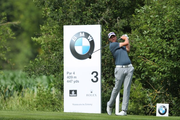 MUNICH, GERMANY - JUNE 23:  Matthew Southgate of England tees off on the 3rd hole during day two of the BMW International Open at Golfclub Munchen Eichenried on June 23, 2017 in Munich, Germany.  (Photo by Warren Little/Getty Images)