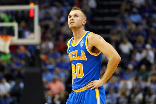 MEMPHIS, TN - MARCH 24: Bryce Alford #20 of the UCLA Bruins looks on in the first half against the Kentucky Wildcats during the 2017 NCAA Men's Basketball Tournament South Regional at FedExForum on March 24, 2017 in Memphis, Tennessee.  (Photo by Kevin C. Cox/Getty Images)