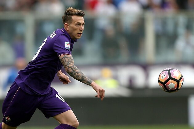 FLORENCE, ITALY - APRIL 15: Federico Bernardeschi of ACF Fiorentina in action during the Serie A match between ACF Fiorentina and Empoli FC at Stadio Artemio Franchi on April 15, 2017 in Florence, Italy.  (Photo by Gabriele Maltinti/Getty Images)