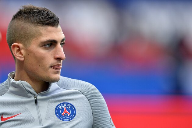 PARIS, FRANCE - MAY 06:  Marco Verratti of Paris Saint-Germain reacts during warmup before the Ligue 1 match between Paris Saint-Germain and Bastia at Parc des Princes on May 6, 2017 in Paris, France.  (Photo by Aurelien Meunier/Getty Images)
