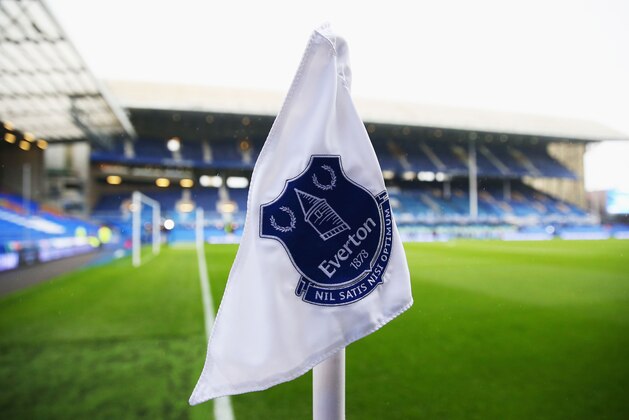 LIVERPOOL, ENGLAND - MAY 09: An Everton corner flag is pictured prior to the Barclays Premier League match between Everton and Sunderland at Goodison Park on May 9, 2015 in Liverpool, England.  (Photo by Alex Livesey/Getty Images)