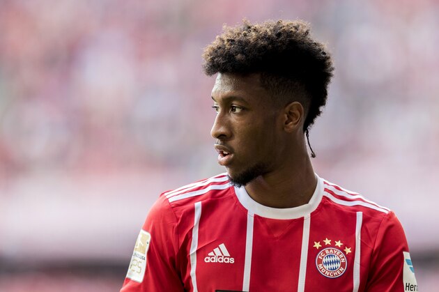 MUNICH, GERMANY - MAY 20:  Kingsley Coman of FC Bayern Muenchen looks on during the Bundesliga match between Bayern Muenchen and SC Freiburg at Allianz Arena on May 20, 2017 in Munich, Germany.  (Photo by Boris Streubel/Getty Images)