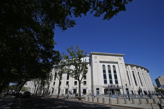 NEW YORK, NY - JUNE 10:  The exterior of Yankee Stadium on June 10, 2016 in the Bronx borough of New York City. (Photo by Rich Schultz/Getty Images)