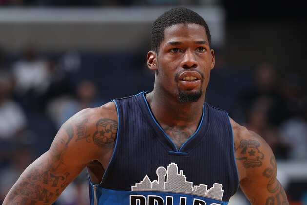 MEMPHIS, TN - APRIL 12:  A shot of DeAndre Liggins #14 of the Dallas Mavericks during the game against the Memphis Grizzlies on April 12, 2017 at FedEx Forum in Memphis, Tennessee. NOTE TO USER: User expressly acknowledges and agrees that, by downloading and/or using this photograph, user is consenting to the terms and conditions of the Getty Images License Agreement. Mandatory Copyright Notice: Copyright 2017 NBAE (Photo by Joe Murphy/NBAE via Getty Images)