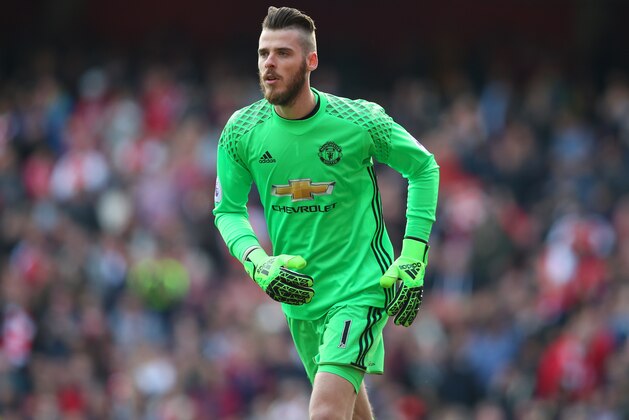 LONDON, ENGLAND - MAY 07: Manchester United goalkeeper, David de Gea during the Premier League match between Arsenal and Manchester United at Emirates Stadium on May 7, 2017 in London, England. (Photo by Catherine Ivill - AMA/Getty Images)