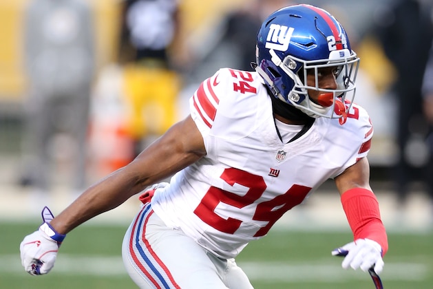 PITTSBURGH, PA - DECEMBER 04:  Eli Apple #24 of the New York Giants in action during the game against the Pittsburgh Steelers at Heinz Field on December 4, 2016 in Pittsburgh, Pennsylvania. The Steelers defeated the Giants 24-14.  (Photo by Rob Leiter via Getty Images)