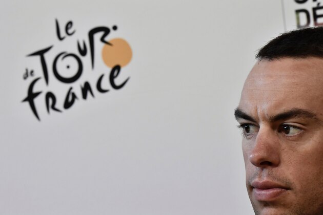 Australia's Richie Porte takes part in a press conference in Dusseldorf, Germany, on June 29, 2017, two days before the start of the 104th edition of the Tour de France cycling race.
The 2017 Tour de France will start on July 1 in the streets of Dusseldorf and ends on July 23, 2017 down the Champs-Elysees in Paris. / AFP PHOTO / Jeff PACHOUD (Photo credit should read JEFF PACHOUD/AFP/Getty Images) Australia's Richie Porte takes part in a press conference in Dusseldorf, Germany, on June 29, 2017, two days before the start of the 104th edition of the Tour de France cycling race.
The 2017 Tour de France will start on July 1 in the streets of Dusseldorf and ends on July 23, 2017 down the Champs-Elysees in Paris. / AFP PHOTO / Jeff PACHOUD (Photo credit should read JEFF PACHOUD/AFP/Getty Images)