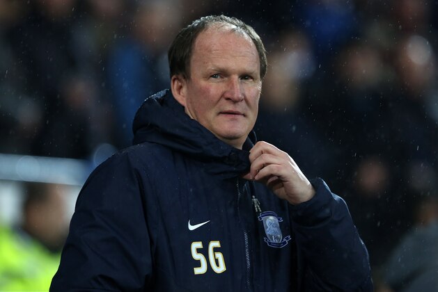 CARDIFF, WALES - JANUARY 31: Preston North End manager Simon Grayson prior to kick off of the Sky Bet Championship match between Cardiff City and Preston North End at Cardiff City Stadium on January 31, 2017 in Cardiff, Wales. (Photo by Athena Pictures/Getty Images)
