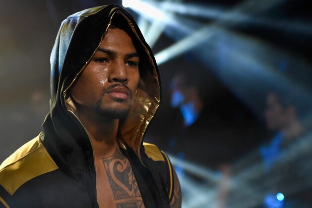 LAS VEGAS, NV - JUNE 27:  Boxer Shane Mosley Jr. enters The Pit from backstage during BKB 3, Big Knockout Boxing, at the Mandalay Bay Events Center on June 27, 2015 in Las Vegas, Nevada.  (Photo by Scott McDermott/Getty Images for DIRECTV)