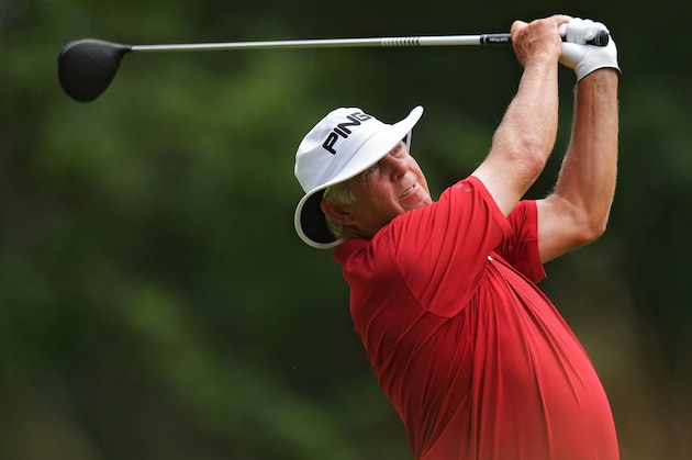 PEABODY, MA - JULY 1: Kirk Triplett hits his tee shot on the second hole during the third round of the 2017 U.S. Senior Open Championship at Salem Country Club on July 1, 2017 in Peabody, Massachusetts. (Photo by Drew Hallowell/Getty Images) PEABODY, MA - JULY 1: Kirk Triplett hits his tee shot on the second hole during the third round of the 2017 U.S. Senior Open Championship at Salem Country Club on July 1, 2017 in Peabody, Massachusetts. (Photo by Drew Hallowell/Getty Images)
