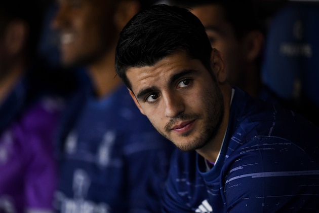 BARCELONA, SPAIN - SEPTEMBER 18:  Alvaro Morata of Real Madrid CF looks on prior to the La Liga match between RCD Espanyol and Real Madrid CF at the RCDE stadium on September 18, 2016 in Barcelona, Spain.  (Photo by David Ramos/Getty Images)