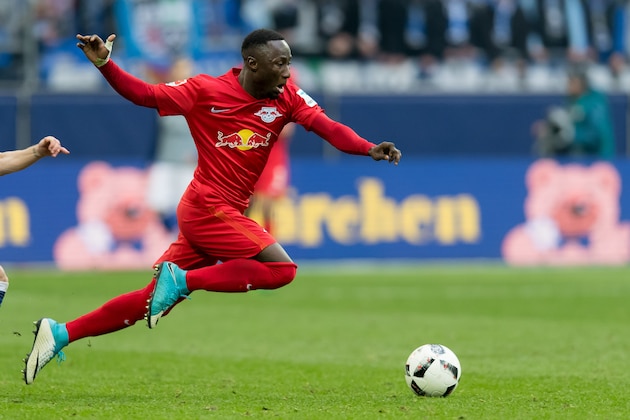 GELSENKIRCHEN, GERMANY - APRIL 23: Naby Deco Keita of Leipzig controls the ball during the Bundesliga match between FC Schalke 04 and RB Leipzig at Veltins-Arena on April 23, 2017 in Gelsenkirchen, Germany. (Photo by TF-Images/Getty Images) GELSENKIRCHEN, GERMANY - APRIL 23: Naby Deco Keita of Leipzig controls the ball during the Bundesliga match between FC Schalke 04 and RB Leipzig at Veltins-Arena on April 23, 2017 in Gelsenkirchen, Germany. (Photo by TF-Images/Getty Images)