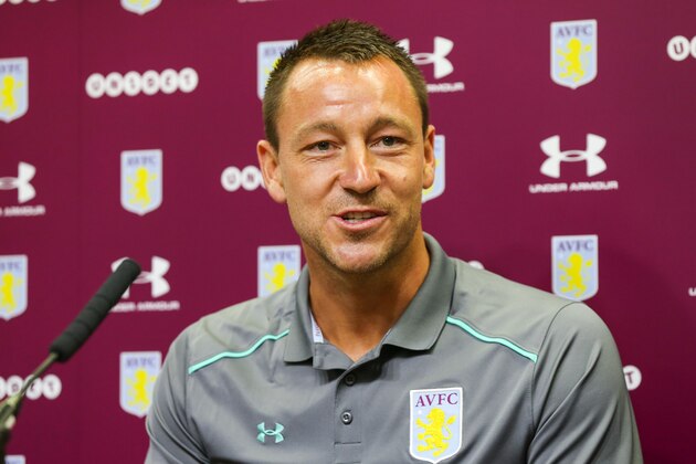 BIRMINGHAM, ENGLAND - JULY 03: Aston Villa's new signing John Terry during the press conference at Villa Park on July 3, 2017 in Birmingham, England. (Photo by Barrington Coombs/Getty Images) BIRMINGHAM, ENGLAND - JULY 03: Aston Villa's new signing John Terry during the press conference at Villa Park on July 3, 2017 in Birmingham, England. (Photo by Barrington Coombs/Getty Images)