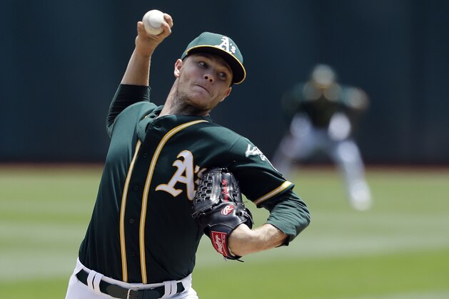 Oakland Athletics starting pitcher Sonny Gray throws to the Chicago White Sox during the second inning of a baseball game Wednesday, July 5, 2017, in Oakland, Calif. (AP Photo/Marcio Jose Sanchez) Oakland Athletics starting pitcher Sonny Gray throws to the Chicago White Sox during the second inning of a baseball game Wednesday, July 5, 2017, in Oakland, Calif. (AP Photo/Marcio Jose Sanchez)
