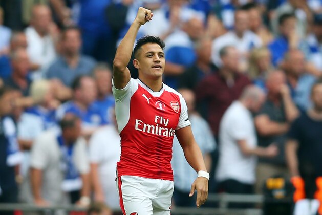LONDON, ENGLAND - MAY 27: Alexis Sanchez of Arsenal celebrates after he scores to make it 1-0 during the Emirates FA Cup Final match between Arsenal and Chelsea at Wembley Stadium on May 27, 2017 in London, England. (Photo by Catherine Ivill - AMA/Getty Images) LONDON, ENGLAND - MAY 27: Alexis Sanchez of Arsenal celebrates after he scores to make it 1-0 during the Emirates FA Cup Final match between Arsenal and Chelsea at Wembley Stadium on May 27, 2017 in London, England. (Photo by Catherine Ivill - AMA/Getty Images)