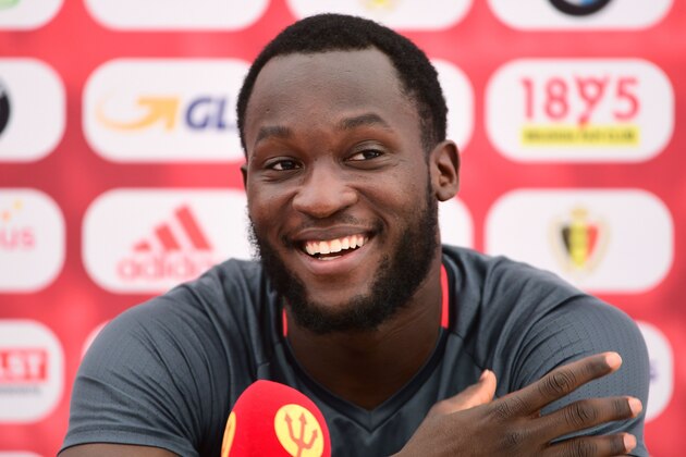 Belgium's forward Romelu Lukaku gives a press conference during the Euro 2016 football tournament at Le Haillan, western France, on June 23, 2016.   / AFP / EMMANUEL DUNAND        (Photo credit should read EMMANUEL DUNAND/AFP/Getty Images)