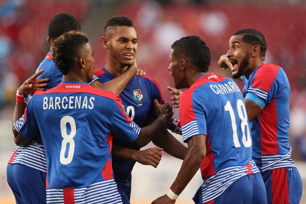 TAMPA, FL - JULY 12: Ismael Diaz of Panama celebrates after scoring a goal to make it 1-1  during the 2017 CONCACAF Gold Cup Group B match between Panama and Nicaragua at Raymond James Stadium on July 12, 2017 in Tampa, Florida. (Photo by Matthew Ashton - AMA/Getty Images)