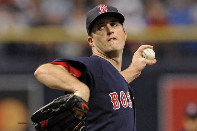 Boston Red Sox starter Drew Pomeranz pitches during a baseball game against the Tampa Bay Rays Friday, July 7, 2017, in St. Petersburg, Fla. (AP Photo/Steve Nesius)