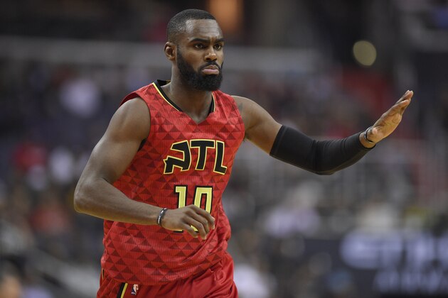 FILE - This April 26, 2017 file photo shows Atlanta Hawks guard Tim Hardaway Jr. (10) during the first half in Game 5 of a first-round NBA basketball playoff series against the Washington Wizards in Washington. The New York Knicks announced Saturday, July 8, 2017 they have signed free-agent guard Tim Hardaway Jr. to a four-year, $71 million contract. (AP Photo/Nick Wass) FILE - This April 26, 2017 file photo shows Atlanta Hawks guard Tim Hardaway Jr. (10) during the first half in Game 5 of a first-round NBA basketball playoff series against the Washington Wizards in Washington. The New York Knicks announced Saturday, July 8, 2017 they have signed free-agent guard Tim Hardaway Jr. to a four-year, $71 million contract. (AP Photo/Nick Wass)