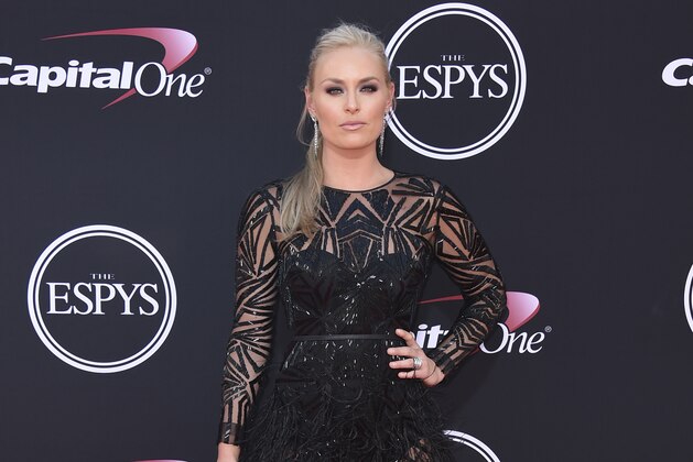 Lindsey Vonn arrives at the ESPYS at the Microsoft Theater on Wednesday, July 12, 2017, in Los Angeles. (Photo by Jordan Strauss/Invision/AP)