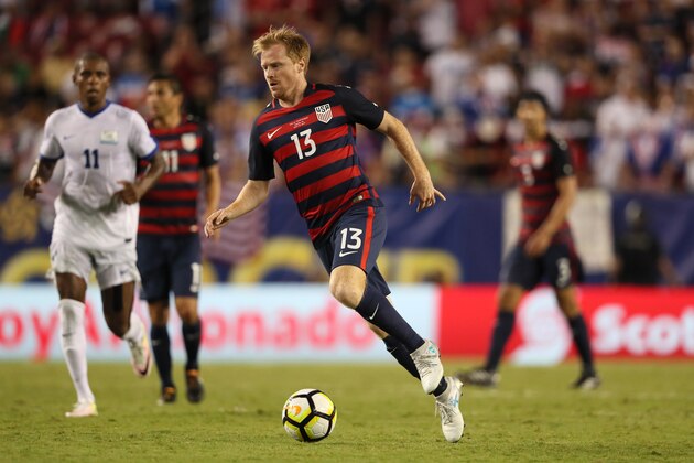 TAMPA, FL - JULY 12:  Dax McCarty of the United States during the 2017 CONCACAF Gold Cup Group B match between the United States and Martinique at Raymond James Stadium on July 12, 2017 in Tampa, Florida.  (Photo by Matthew Ashton - AMA/Getty Images)