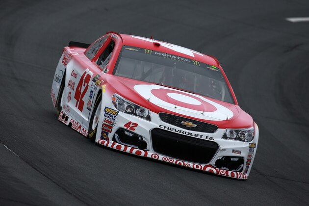 LOUDON, NH - JULY 14: Kyle Larson, driver of the #42 Target Chevrolet, practices for the Monster Energy NASCAR Cup Series Overton's 301 at New Hampshire Motor Speedway on July 14, 2017 in Loudon, New Hampshire. (Photo by Chris Trotman/Getty Images) LOUDON, NH - JULY 14: Kyle Larson, driver of the #42 Target Chevrolet, practices for the Monster Energy NASCAR Cup Series Overton's 301 at New Hampshire Motor Speedway on July 14, 2017 in Loudon, New Hampshire. (Photo by Chris Trotman/Getty Images)