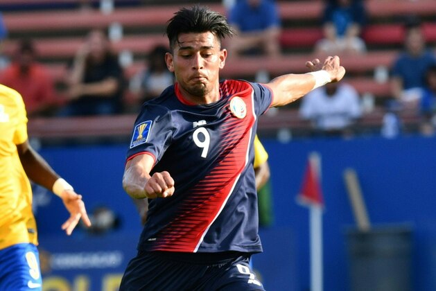 Ariel Rodriguez #9 of Costa Rica kicks the ball against French Guiana during the 2017 CONCACAF Gold Cup at Toyota Stadium on July 14, 2017 in Frisco, Texas. / AFP PHOTO / Nicholas Kamm (Photo credit should read NICHOLAS KAMM/AFP/Getty Images) Ariel Rodriguez #9 of Costa Rica kicks the ball against French Guiana during the 2017 CONCACAF Gold Cup at Toyota Stadium on July 14, 2017 in Frisco, Texas. / AFP PHOTO / Nicholas Kamm (Photo credit should read NICHOLAS KAMM/AFP/Getty Images)