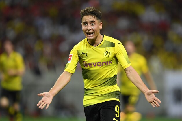 SAITAMA, JAPAN - JULY 15: Emre Mor of Burussia Dortmund reacts during the preseason friendly match between Urawa Red Diamonds and Borussia Dortmund at Saitama Stadium on July 15, 2017 in Saitama, Japan. (Photo by Etsuo Hara/Getty Images) SAITAMA, JAPAN - JULY 15: Emre Mor of Burussia Dortmund reacts during the preseason friendly match between Urawa Red Diamonds and Borussia Dortmund at Saitama Stadium on July 15, 2017 in Saitama, Japan. (Photo by Etsuo Hara/Getty Images)