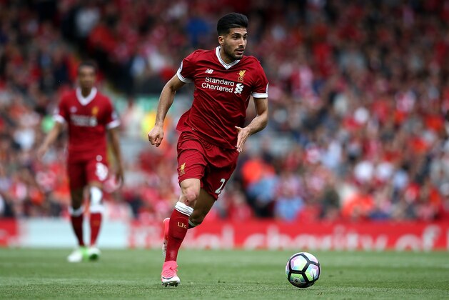 LIVERPOOL, ENGLAND - MAY 21:  Emre Can of Liverpool during the Premier League match between Liverpool and Middlesbrough at Anfield on May 21, 2017 in Liverpool, England.  (Photo by Jan Kruger/Getty Images)