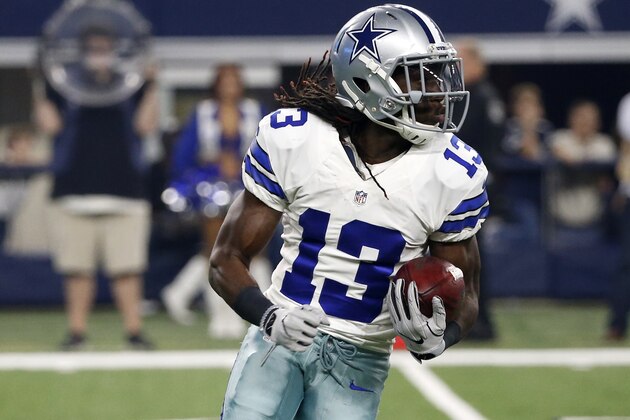 Dallas Cowboys' Lucky Whitehead returns a punt during an NFL football game against the Detroit Lions on Monday, Dec. 26, 2016, in Arlington, Texas. (AP Photo/Michael Ainsworth)