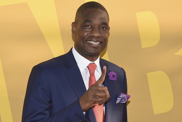 Dikembe Mutombo arrives at the NBA Awards at Basketball City at Pier 36 on Monday, June 26, 2017, in New York. (Photo by Evan Agostini/Invision/AP)