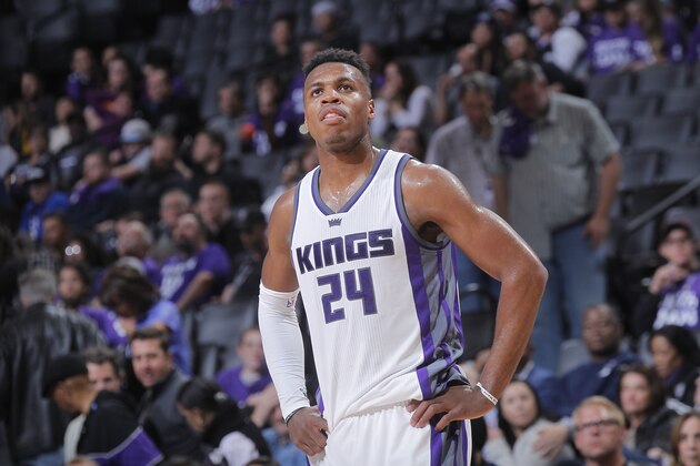 SACRAMENTO, CA - APRIL 11: Buddy Hield #24 of the Sacramento Kings looks on during the game against the Phoenix Suns on April 11, 2017 at Golden 1 Center in Sacramento, California. NOTE TO USER: User expressly acknowledges and agrees that, by downloading and or using this photograph, User is consenting to the terms and conditions of the Getty Images Agreement. Mandatory Copyright Notice: Copyright 2017 NBAE (Photo by Rocky Widner/NBAE via Getty Images) SACRAMENTO, CA - APRIL 11: Buddy Hield #24 of the Sacramento Kings looks on during the game against the Phoenix Suns on April 11, 2017 at Golden 1 Center in Sacramento, California. NOTE TO USER: User expressly acknowledges and agrees that, by downloading and or using this photograph, User is consenting to the terms and conditions of the Getty Images Agreement. Mandatory Copyright Notice: Copyright 2017 NBAE (Photo by Rocky Widner/NBAE via Getty Images)