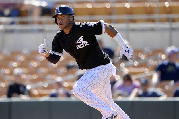 GLENDALE, ARIZONA - MARCH 06:  Yoan Moncada #10 of the Chicago White Sox runs the bases during a spring training game against the San Diego Padres on March 6, 2017 at Camelback Ranch in Glendale Arizona.  (Photo by Ron Vesely/MLB Photos via Getty Images)