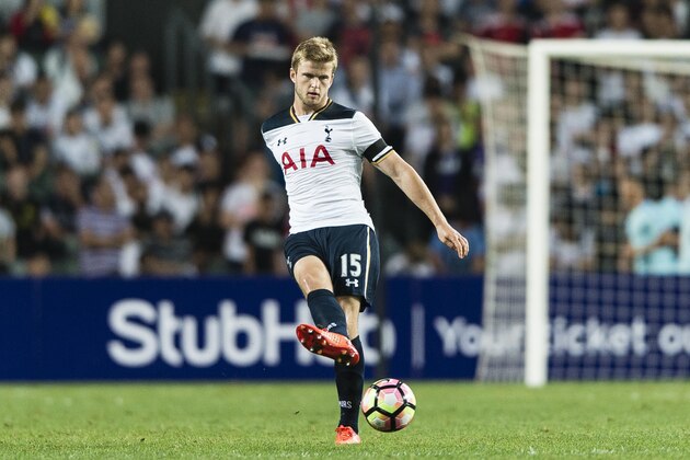 SO KON PO, HONG KONG - MAY 26: Tottenham Hotspur Midfielder Eric Dier during the Friendly match between Kitchee SC and Tottenham Hotspur FC at Hong Kong Stadium on May 26, 2017 in So Kon Po, Hong Kong. (Photo by Power Sport Images/Getty Images)