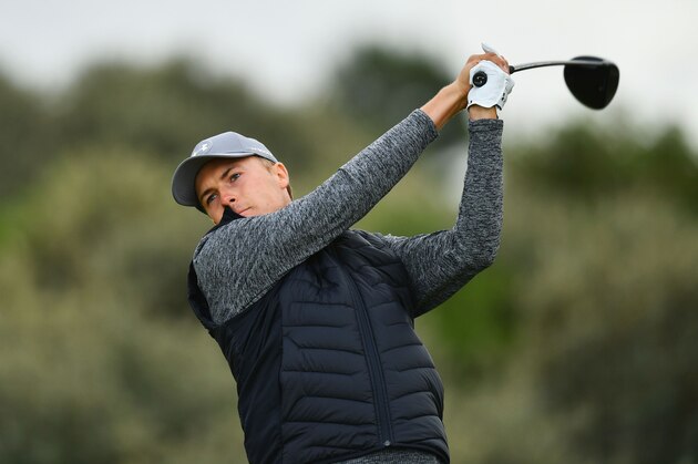 SOUTHPORT, ENGLAND - JULY 20:  Jordan Spieth of the United States tees off on the 2nd hole during the first round of the 146th Open Championship at Royal Birkdale on July 20, 2017 in Southport, England.  (Photo by Dan Mullan/Getty Images)