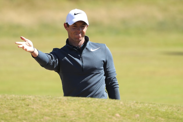 SOUTHPORT, ENGLAND - JULY 20: Rory McIlroy of Northern Ireland reacts during the first round of the 146th Open Championship at Royal Birkdale on July 20, 2017 in Southport, England. (Photo by Christian Petersen/Getty Images) SOUTHPORT, ENGLAND - JULY 20: Rory McIlroy of Northern Ireland reacts during the first round of the 146th Open Championship at Royal Birkdale on July 20, 2017 in Southport, England. (Photo by Christian Petersen/Getty Images)