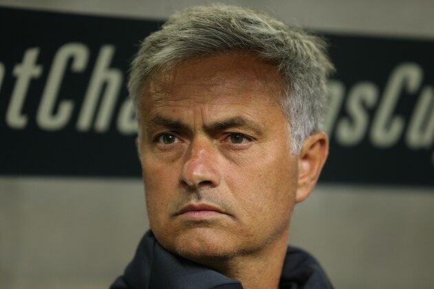 HOUSTON, TX - JULY 20: Jose Mourinho the head coach / manager of Manchester United during the International Champions Cup 2017 match between Manchester United and Manchester City at NRG Stadium on July 20, 2017 in Houston, Texas. (Photo by Robbie Jay Barratt - AMA/Getty Images)