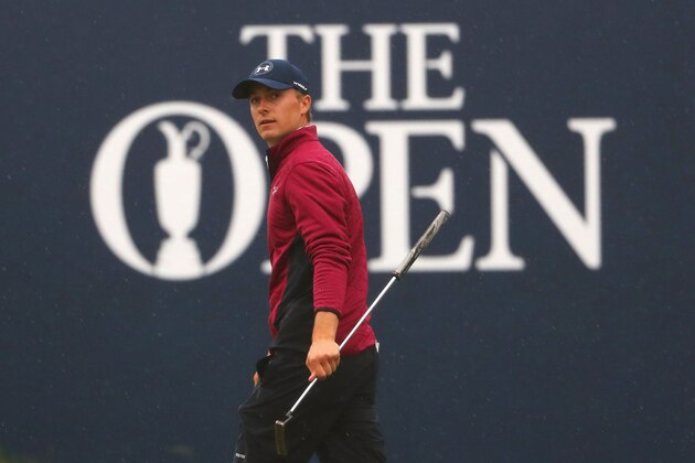 SOUTHPORT, ENGLAND - JULY 21:  Jordan Spieth of the United States on the 18th green during the second round of the 146th Open Championship at Royal Birkdale on July 21, 2017 in Southport, England.  (Photo by Christian Petersen/Getty Images)