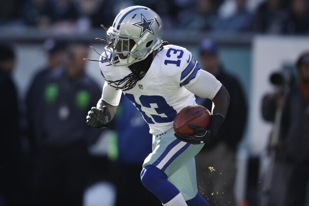 Dallas Cowboys wide receiver Lucky Whitehead in action during an NFL football game against the Dallas Cowboys, Sunday, Jan. 1, 2017, in Philadelphia. (AP Photo/Matt Rourke)