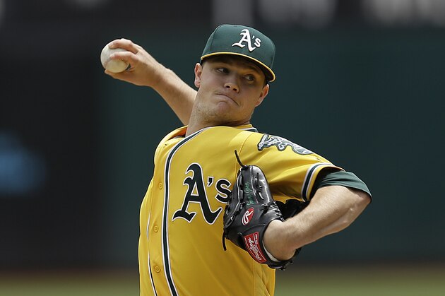 Oakland Athletics pitcher Sonny Gray works against the Miami Marlins in the first inning of a baseball game Wednesday, May 24, 2017, in Oakland, Calif. (AP Photo/Ben Margot) Oakland Athletics pitcher Sonny Gray works against the Miami Marlins in the first inning of a baseball game Wednesday, May 24, 2017, in Oakland, Calif. (AP Photo/Ben Margot)